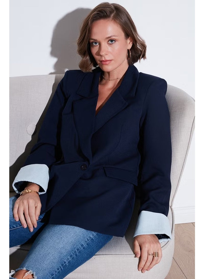 Lela Regular Fit Double Breasted Blazer Jacket Women's Jacket 611BC00025 - Image 2